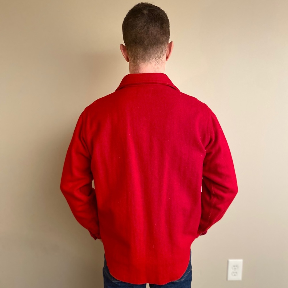 SOLD Vintage 40 50’s Melton wool button up - Picture 3 of 4